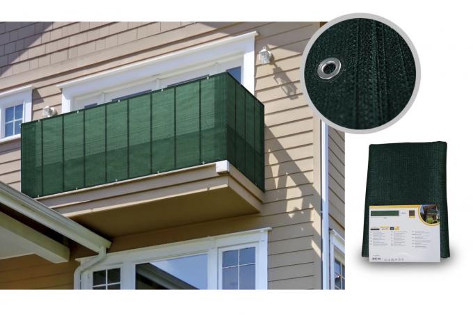 발코니 HDPE 그늘 그물 0.9x5m UV 세일 마감 2