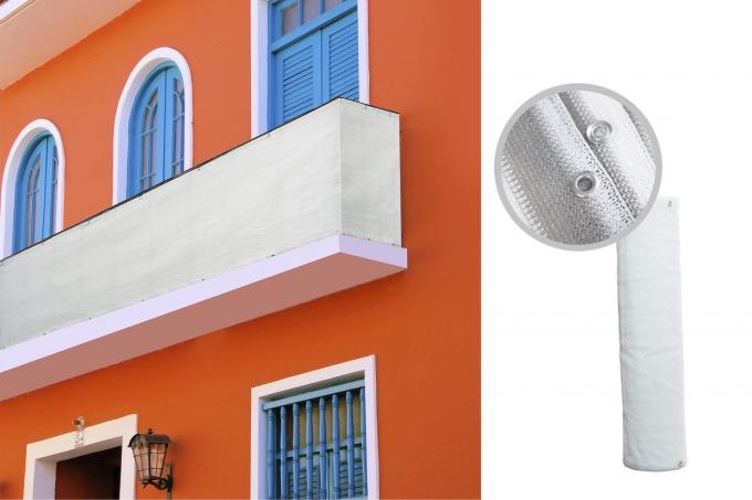 발코니 HDPE 그늘 그물 0.9x5m UV 세일 마감 3